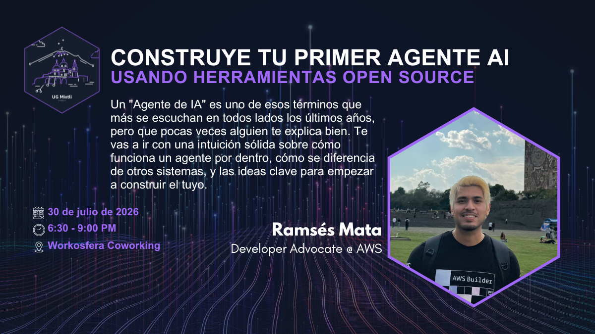 Banner: Construye tu primer Agente IA con herramientas OpenSource